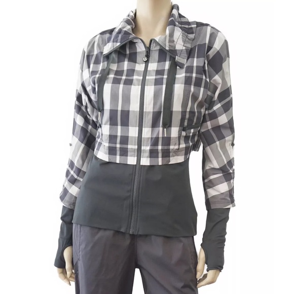Lululemon *Rare* Seek The Peak Plaid Running Jacket - Picture 1 of 9